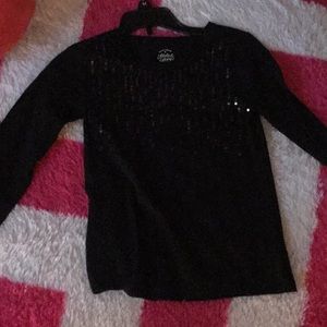 Black Kids Top w/ sequins